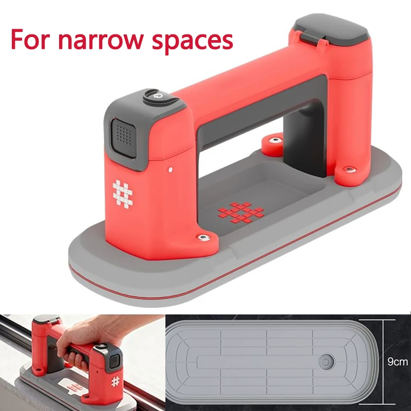 

Электрическая вакуумная присоска 24x9 см, 120 кг, для работы в узких пространствах, для гранита, плитки, стекла, окон, светодиодных экранов