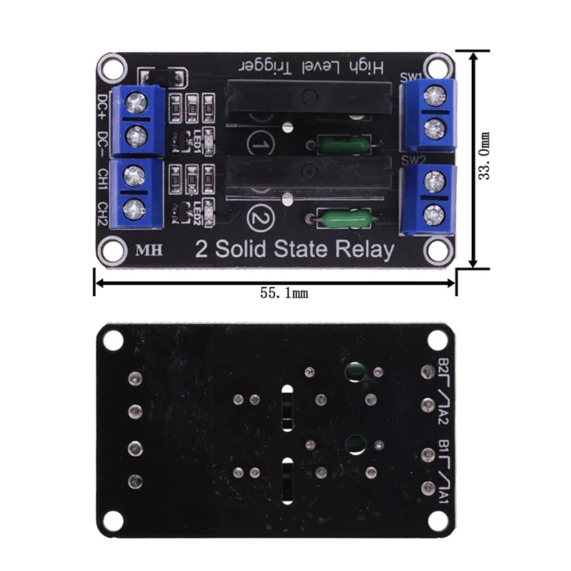 1/2/4/6/8 Way Channel 5V DC Relay Module Solid State High Low Level G3MB-202P SSR AVR DSP for Arduino Diy Kit