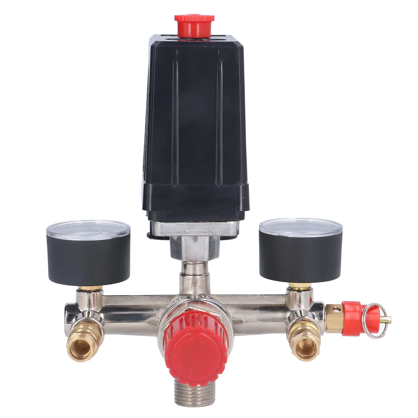Air Compressor Pressure Switch Control Valve Air Compressor Pressure Valve Kit Vertical Switch Manifold Regulator 90‑120PSI AC