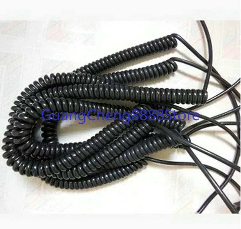 Wholesale 12 15 16 17 18 19 21  Cores Spring Spiral Cable Coiled Cable for CNC Handheld Encoder Manual Pulse Generator MPG