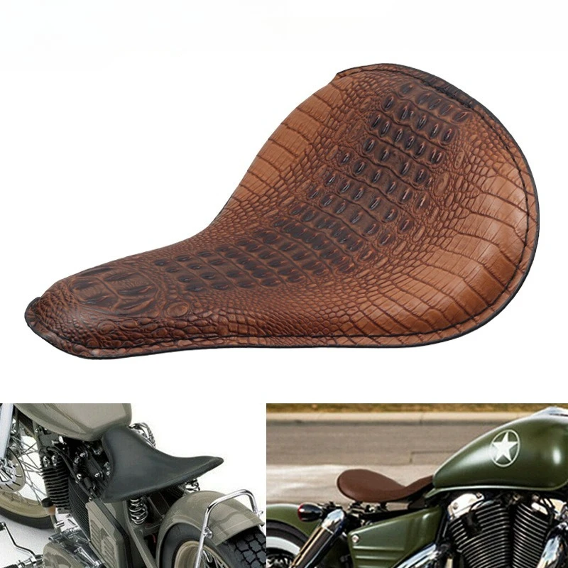 

Motorcycle Accessories HarleyS Cruise Prince Car Modified Retro Gourd Type Leather Seat Single Seat Bag Seat Cushion