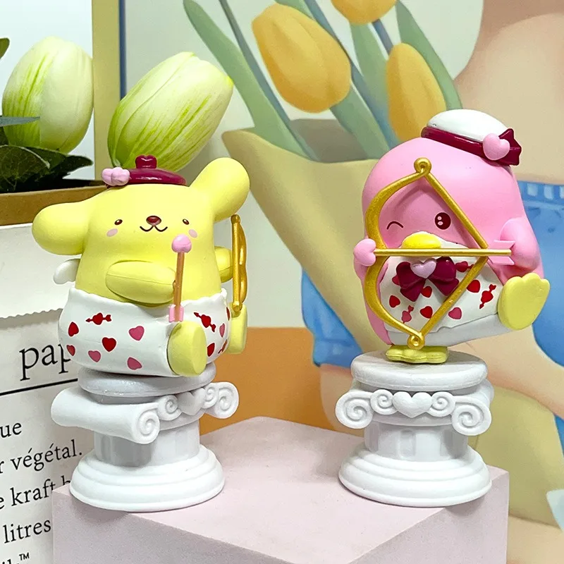 ฟิกเกอร์ซานริโอ ครอบครัวรักคิวปิด ซีรีส์คุโรมิ กล่องสุ่ม ของตกแต่ง 520 ของขวัญวันวาเลนไทน์ ขายส่ง