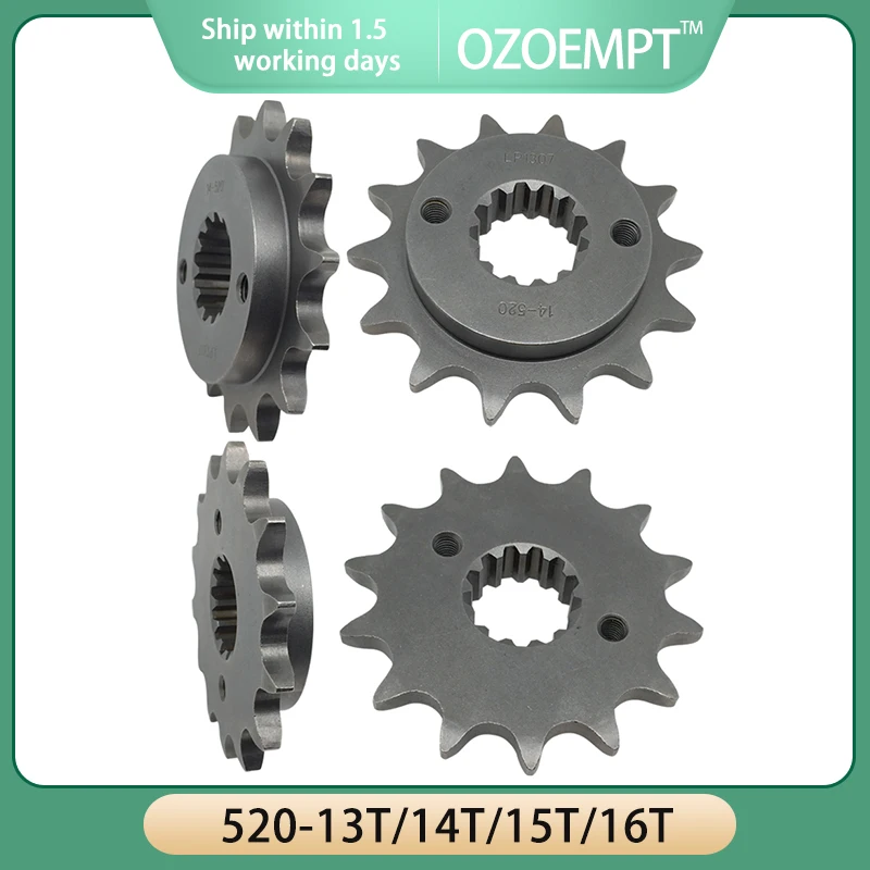 OZOEMPT（520-13T/14T/15T/16T）Motorcycle Rear Sprockets For Kawa-saki NINJA ZX600 ZX636 ZX-6R 98 Hon-da XR650R 00-07