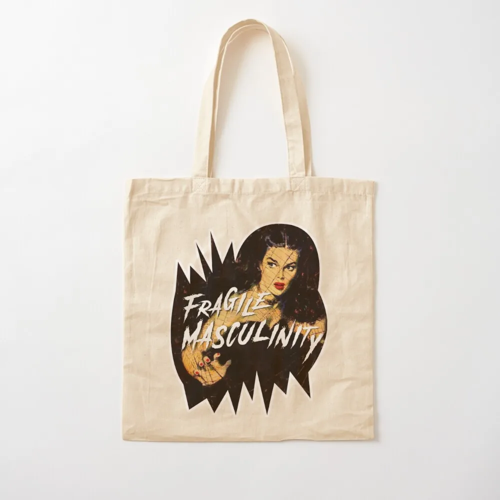 Fragile Masculinity Tote Bag tote bag canvas shopper bag women canvas shopper woman shopping bags foldable