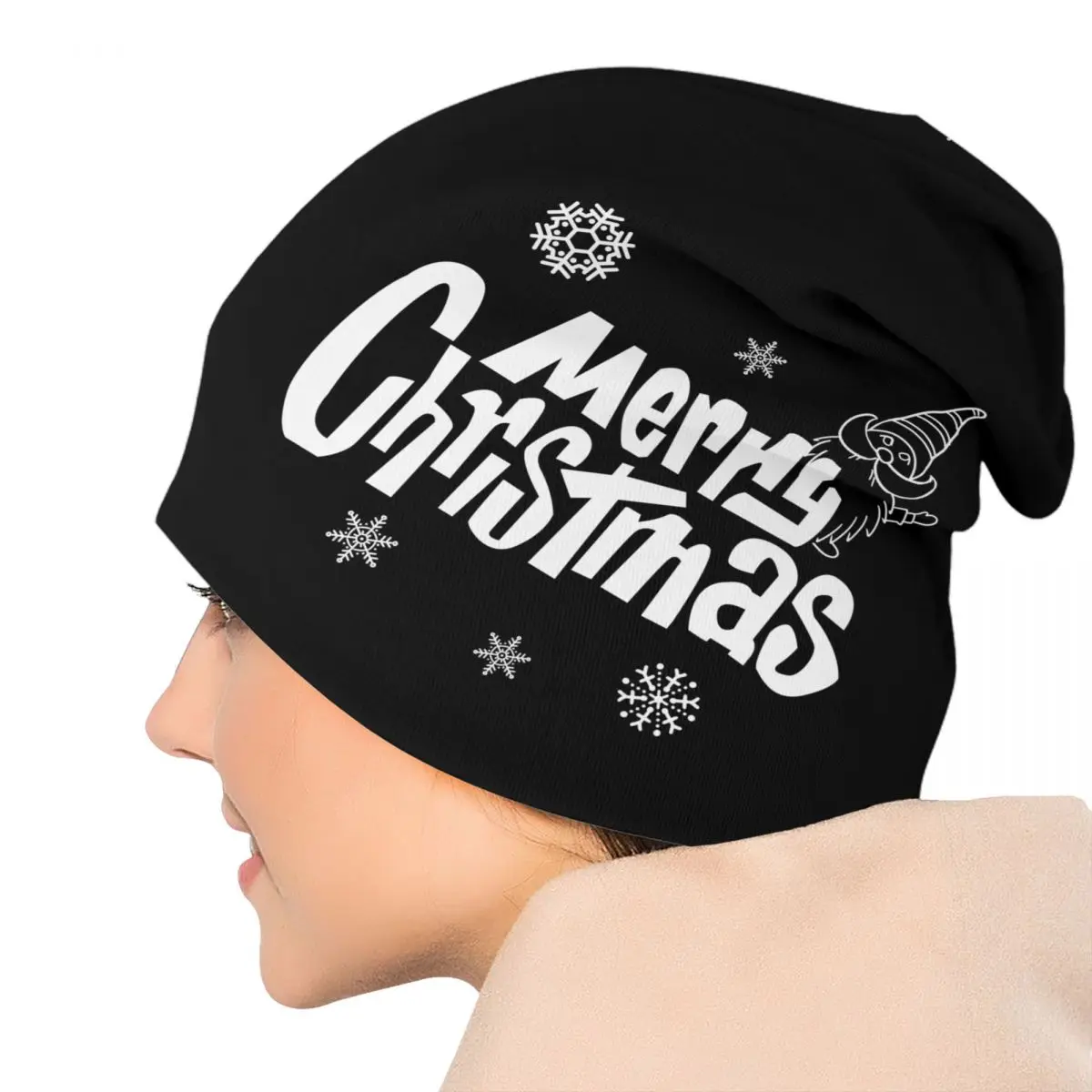 مخصص عيد الميلاد الرنة Skullies Beanies قبعات الرجال النساء بارد شتاء دافئ متماسكة قبعة الكبار عيد الميلاد الشتاء بونيه القبعات #5