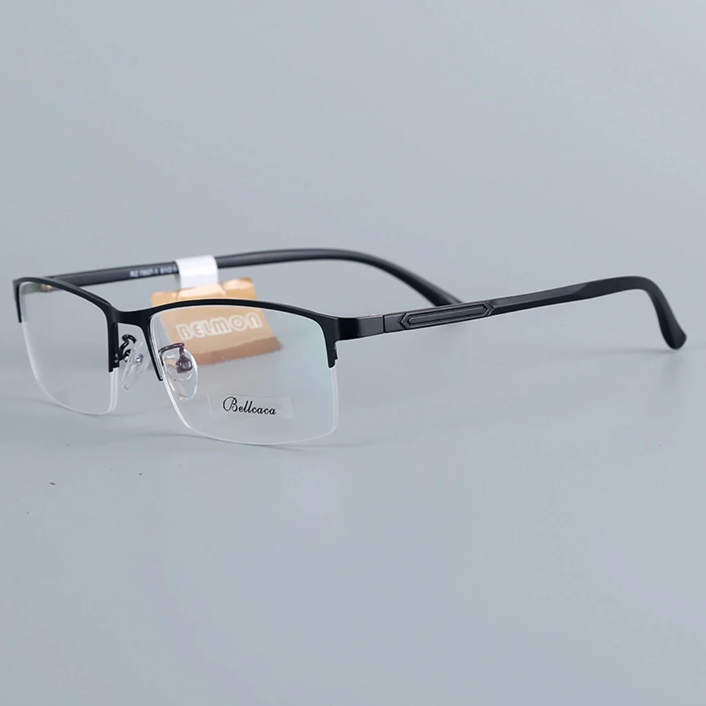 Men's Eyeglasses Frame Computer Optical Eye Glasses Spectacle Frame For Male Transparent Clear Lens 12006