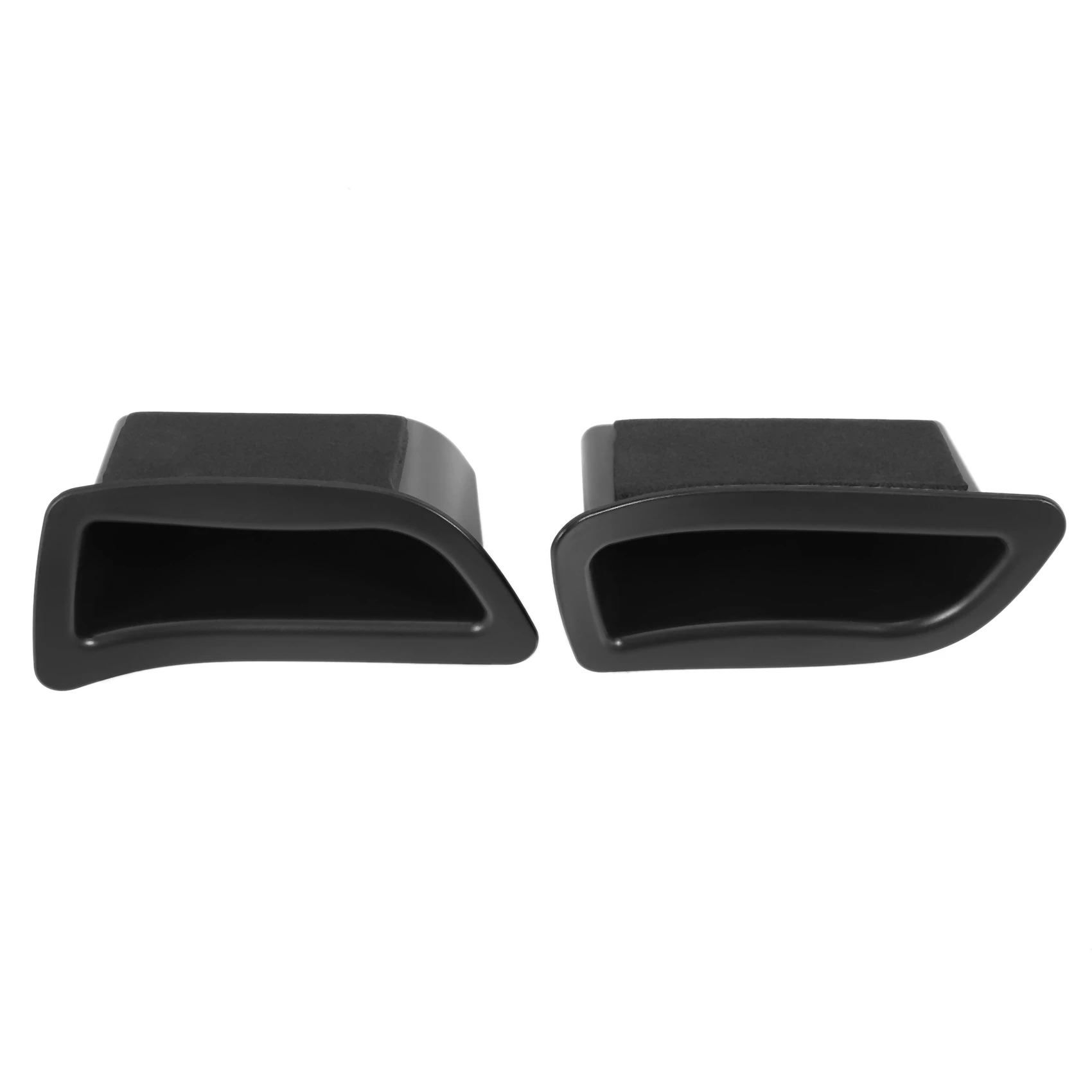 2Pcs/Set Black Front Door Handle Storage Box Container Holder Tray Car Accessories for V40