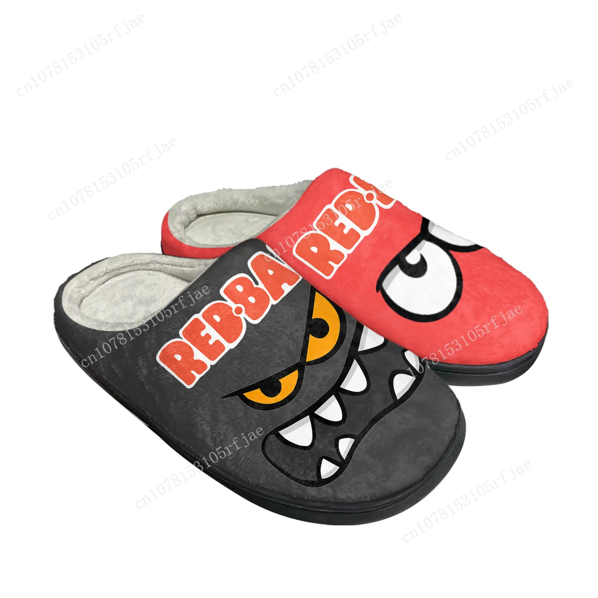 Red Ball Home Cotton Slippers Cartoon Game Mens Womens Teenager Fasnion Plush Bedroom Casual Keep Warm Shoes Tailor Made Slipper