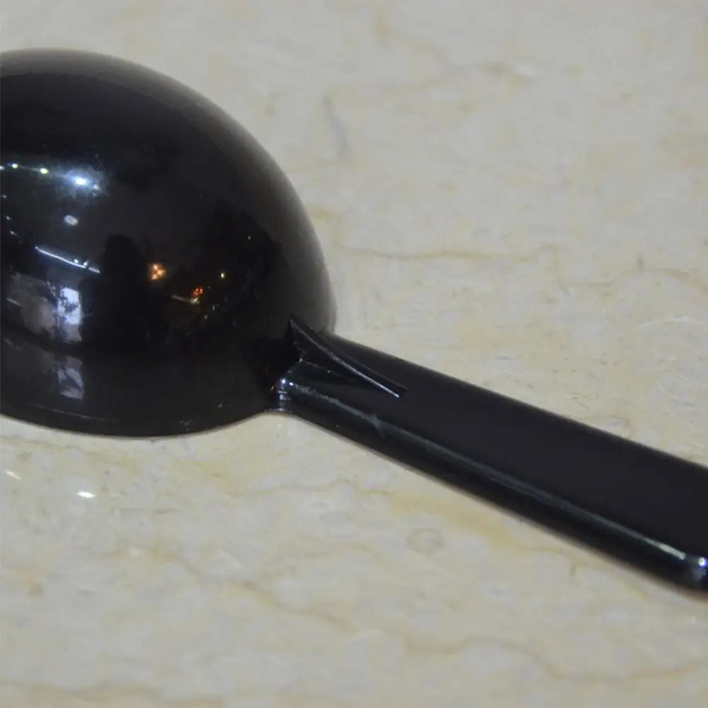 Mini Plastic Measuring Teaspoon Scoop Black 15ml Coffee Scoop Coffee Beans Container Scoop Home