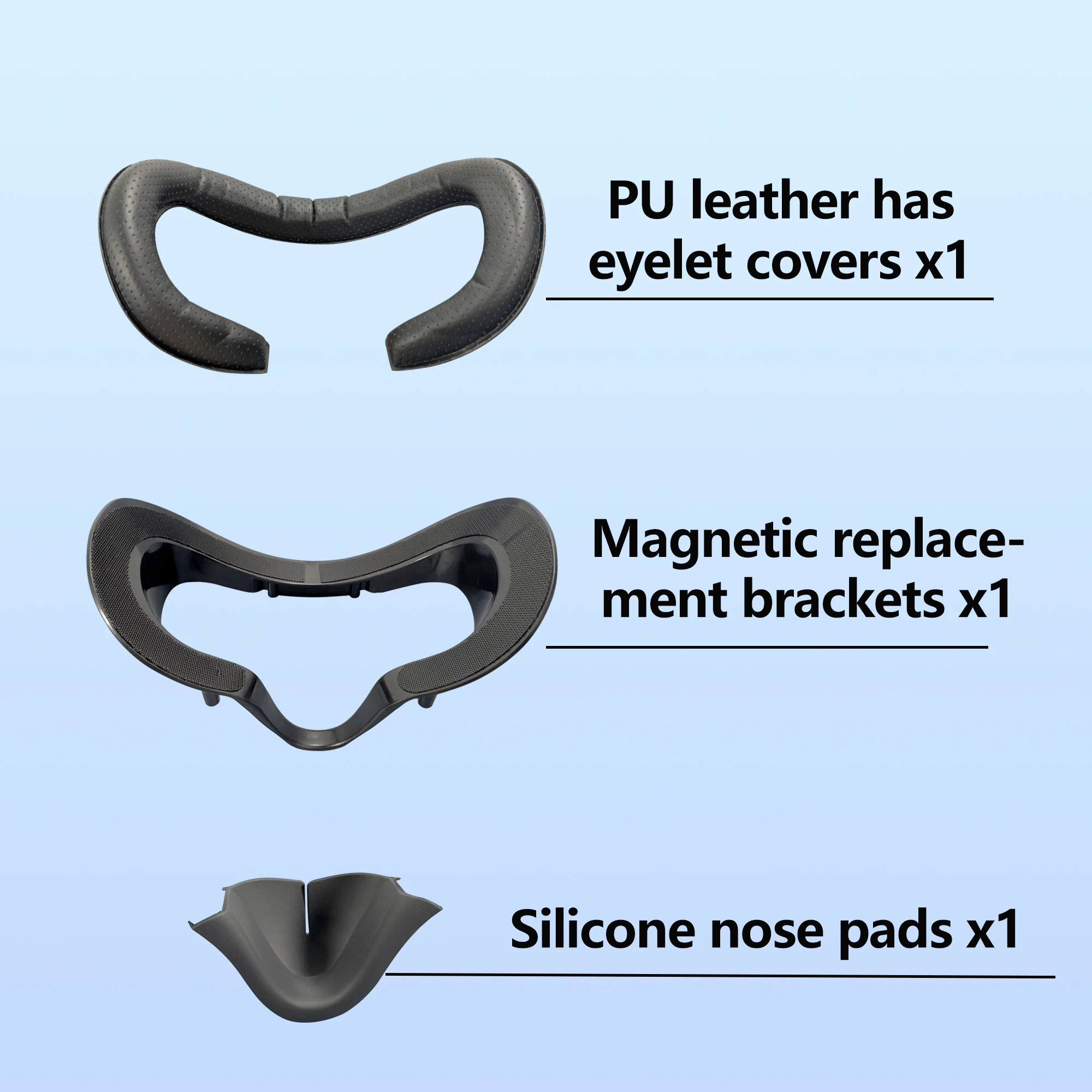 

Suitable for Valve Index magnetic widening PU leather mask replacement stand, light-blocking nose pad VR accessories