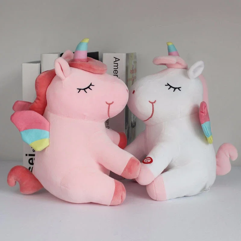 Hot 25-40cm Led Unicorn Plush Toy Plush Horse Light Up Toys Stuffed Animals Cute Horse Toy Soft Doll Toy For Kids Birthday Gifts