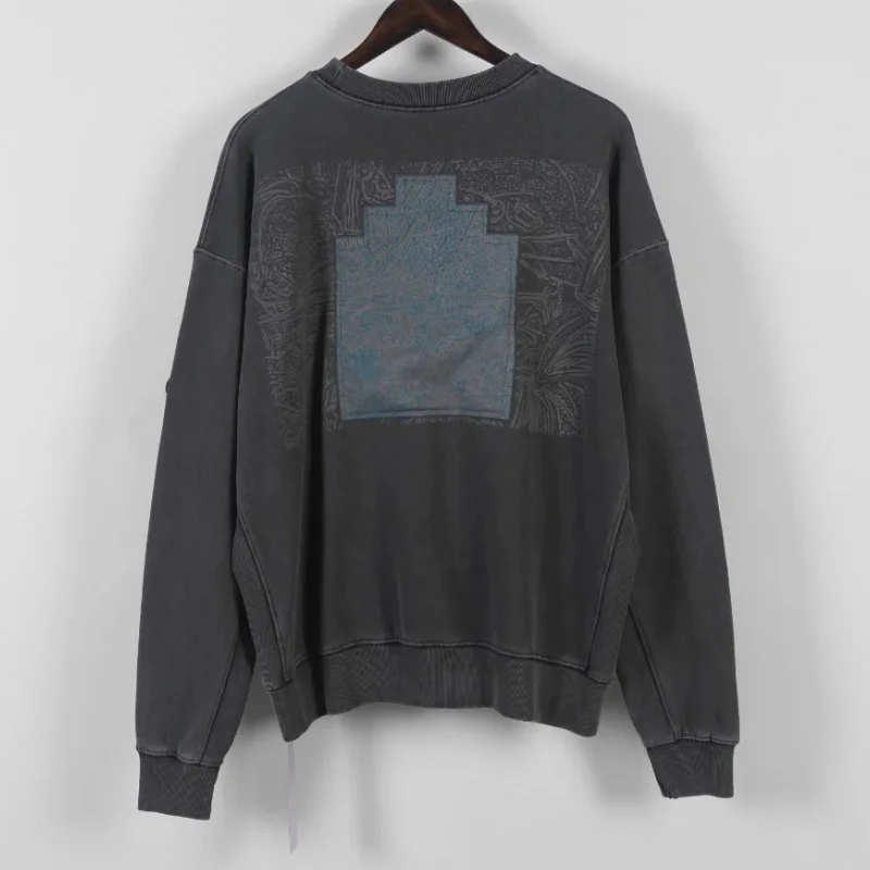 

Cavempt Hoodie Looped Sweatshirts Casual Loose Fitting Men Women C.E Round Neck Long Sleeved Pullover Sports Top