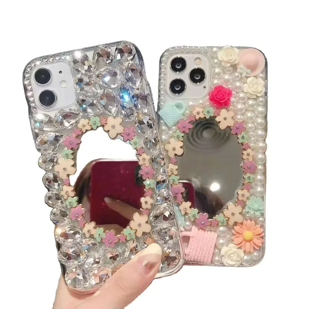 

Luxury Rhinestone Bling Case for iPhone 16, 13, 14, 15 Plus Pro Max, Customized, Handmade, Sparkle, Diamond