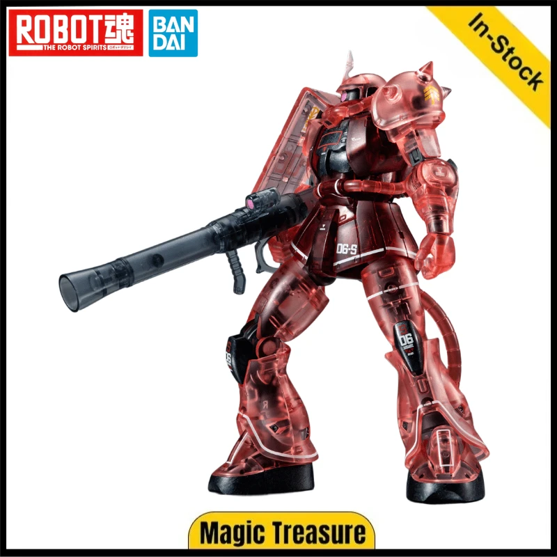 

Original BANDAI THE ROBOT SPIRITS Ver MS-06S Zaku II Commander Type Char Aznable Custom Color Transparent Version