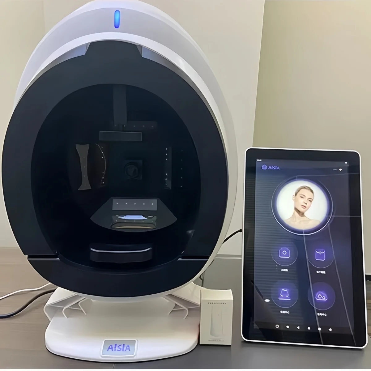 AISIA Q1 New 3D Facial Skin Analyzer 15.6 Inch Display 8 Spectrum Imaging Technology Skin Analysis Scanner Beauty Salon Machine