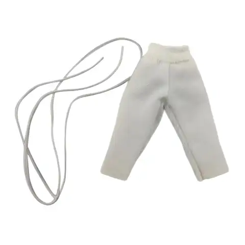 Miniature Doll Pants for 1/18 Action Figure Casual Wide Leg Joggers Pant Fabric Long Trouser for 3.75 Inch Male Figure Model