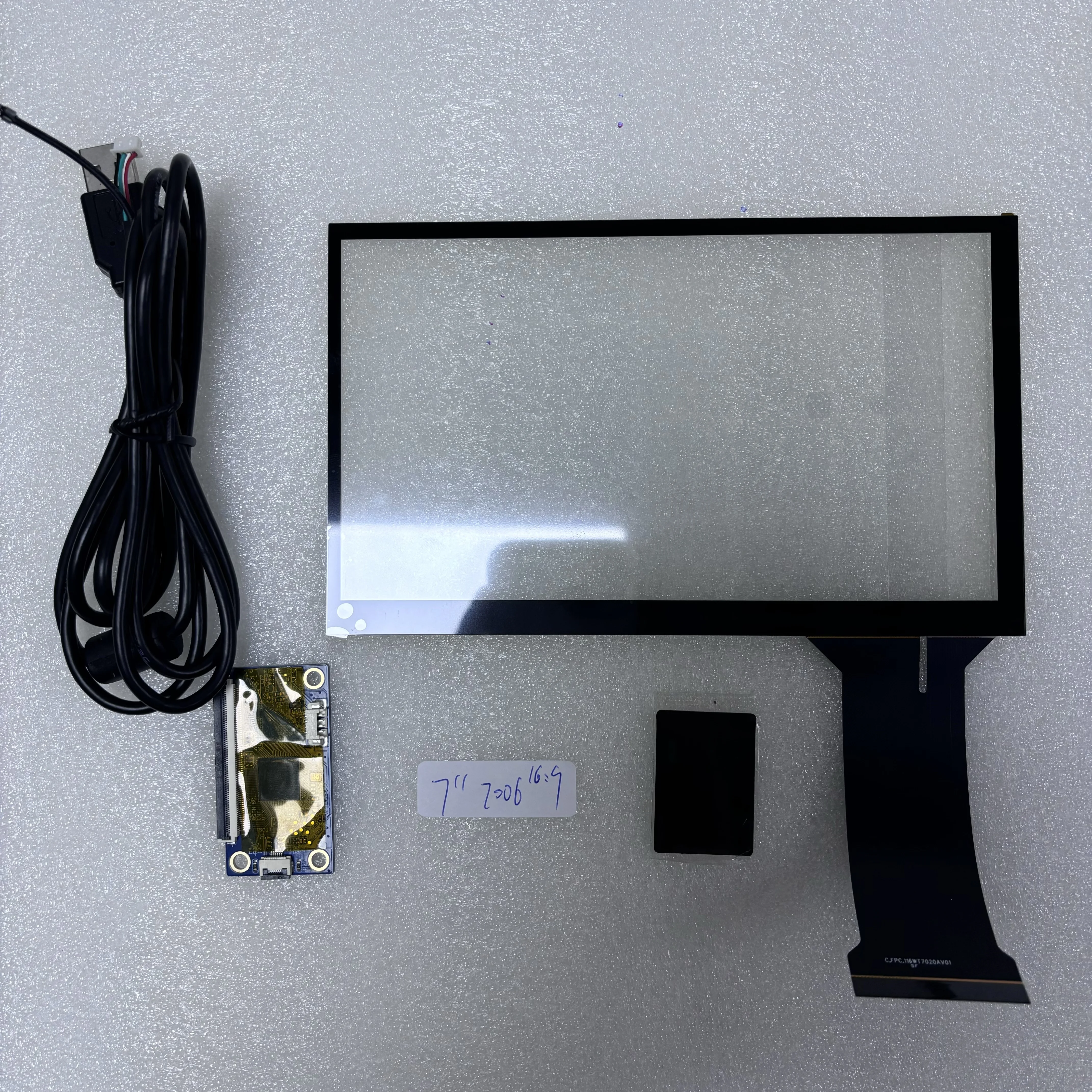 16:9 165*104mm Multi-touch Capacitive touch TP 7 inch 7