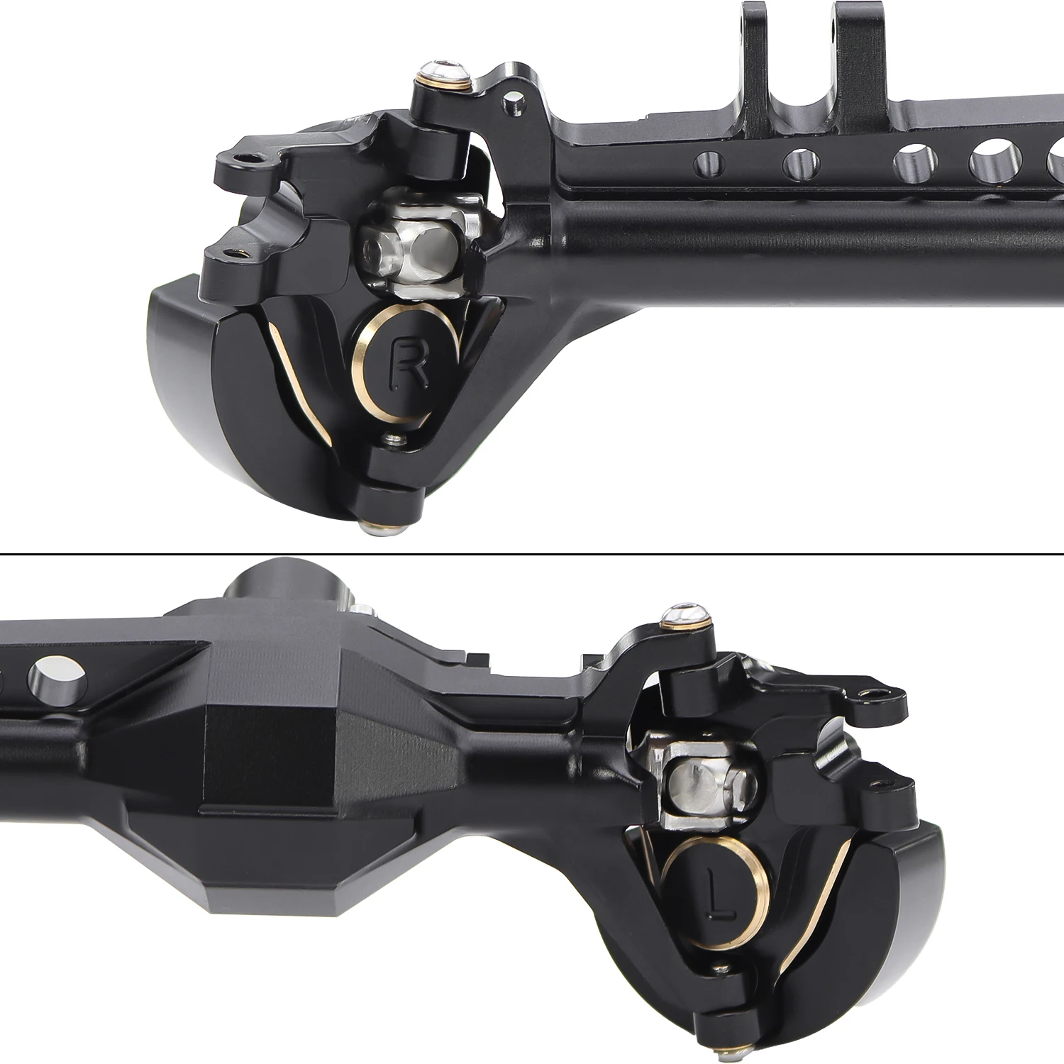 Vanquish VS4-10 Phoenix F10 nudillos de dirección de latón Portal cubierta trasera delantera pesas para 1/10 RC Crawler Phoenix F10 COG inferior