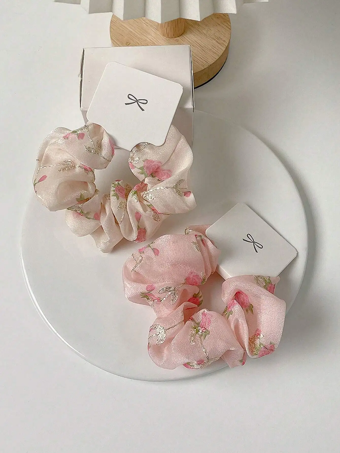 

2pcs Ditsy Floral Scrunchie Elegant,Pink Accessories Valentine's Day Valentines Scrunchies Hair Ties Scrunchy Hair Ties Ponytail Head Accessories Elastic Band Beauty Home Hair Accessories Hair Rubber Bands