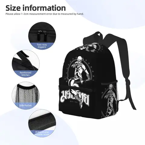 Guanti Muay Thai Thailandia Boxing Fighter Zaino per studenti Borsa da scuola Zaino da viaggio per escursionismo per uomo Donna Borse a tracolla Bookbag