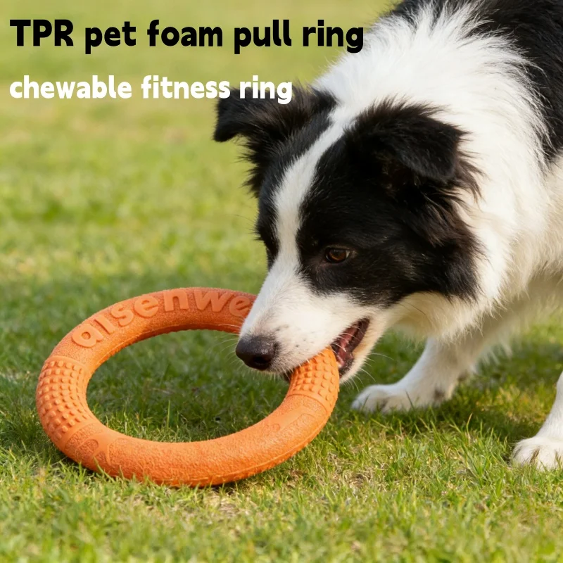 Disco Voador Multi-Funcional em EVA para Animais de Estimação, à Prova d'Água, Resistente a Mordidas, Brinquedo Interativo para Treinamento e Fitness