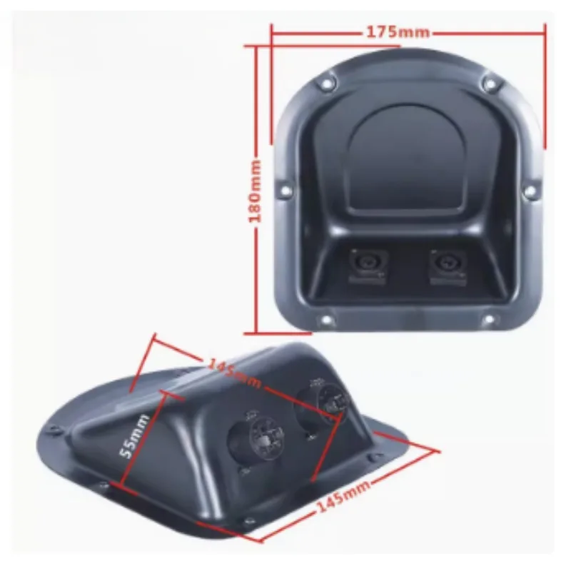 스피커 터미널 더블 NL4 스피커온 소켓 입력 플레이트, 전문 스피커 라인 어레이 오디오 홈 시어터 시스템용, 165*100, 1PC