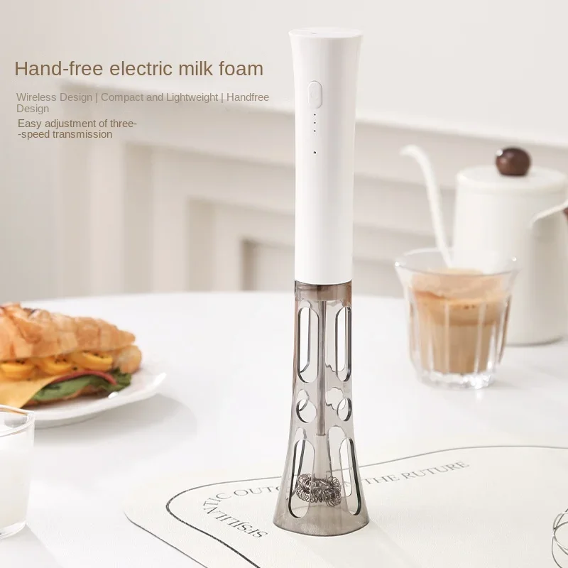 Neue Stil Kaffee Werkzeuge Edelstahl Handheld Milchaufschäumer Kleine USB Aufladbare Kaffee Handheld Elektrische Milch Schläger
