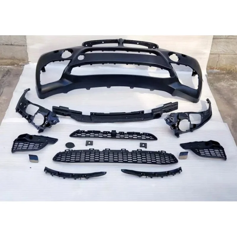 

Комплект кузова автомобиля для BMW X5M X6M 14-18, модифицированный передний бампер, задний бампер, объемная боковая юбка, задняя решетка горла