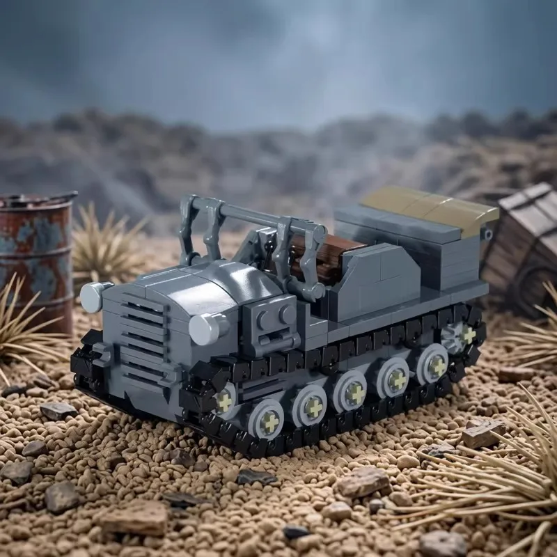 MOC Creative Military Series 98-type Artillery Tractor Building Block Model Children's Educational Assembly Toy Gift Ornament