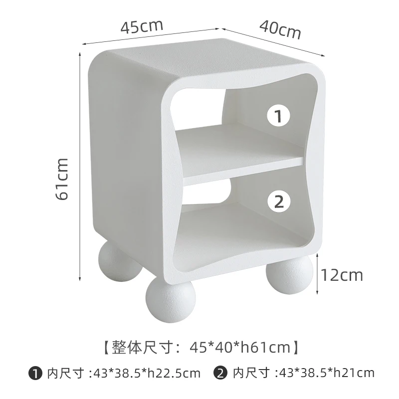 

Dopamine Colorful Nightstand - Modern Minimalist Bedside Table for Bedroom, Chic Small Storage Cabinet Muebles Coffee Table