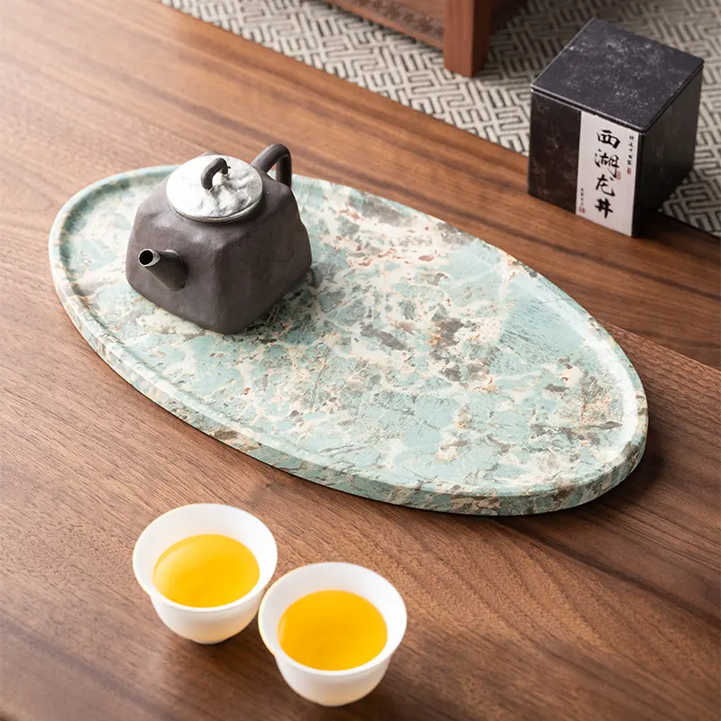 Small Japanese Tea Tray Serving Decorative Ceramic Marble Ceremony Table Tea Tray Hospitality Tableware Bandejas Home Products
