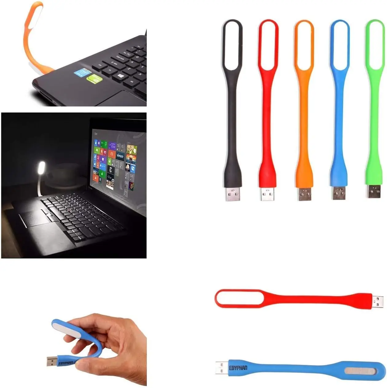 Ajustável Mini USB Light para Teclado, Luz portátil flexível, Lâmpada ajustável para Notebook, Computador, Homeuse