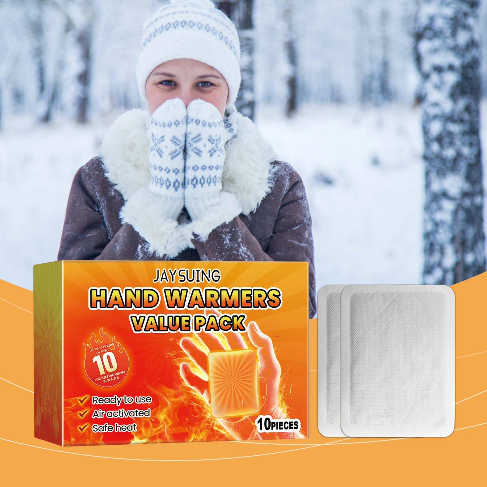 رقعة أطفال دافئة محمولة، تسخين ذاتي، تسخين سريع، رقعة أطفال دافئة، حماية من باردة الشتاء، رقعة دافئة تدوم طويلاً #4