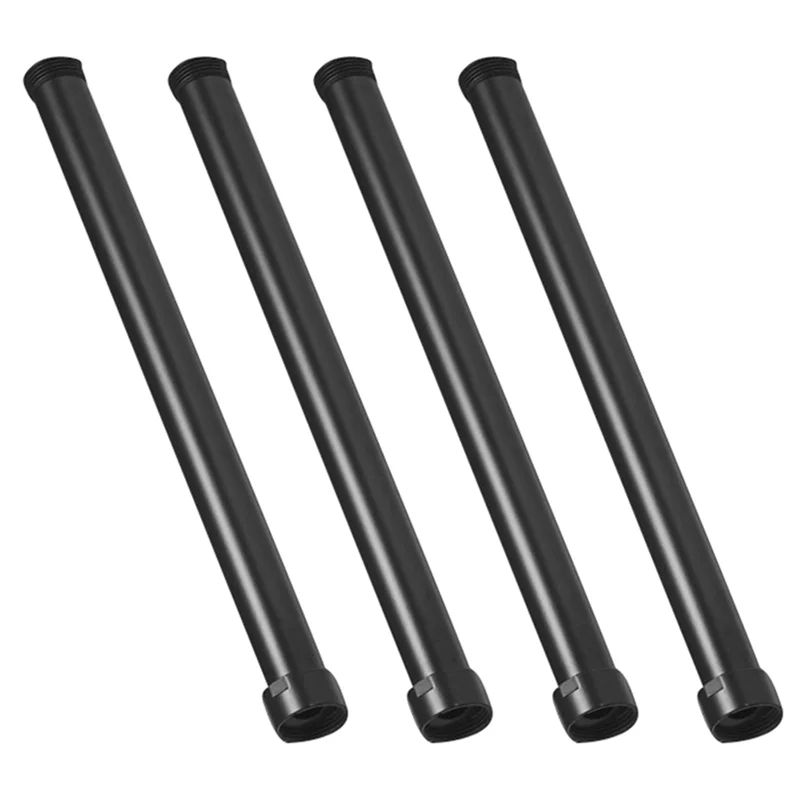 Y50A-4X Tubo de extensión de ducha negro, tubo mezclador de ducha de 30Cm de longitud, tubos de ducha de latón para baño