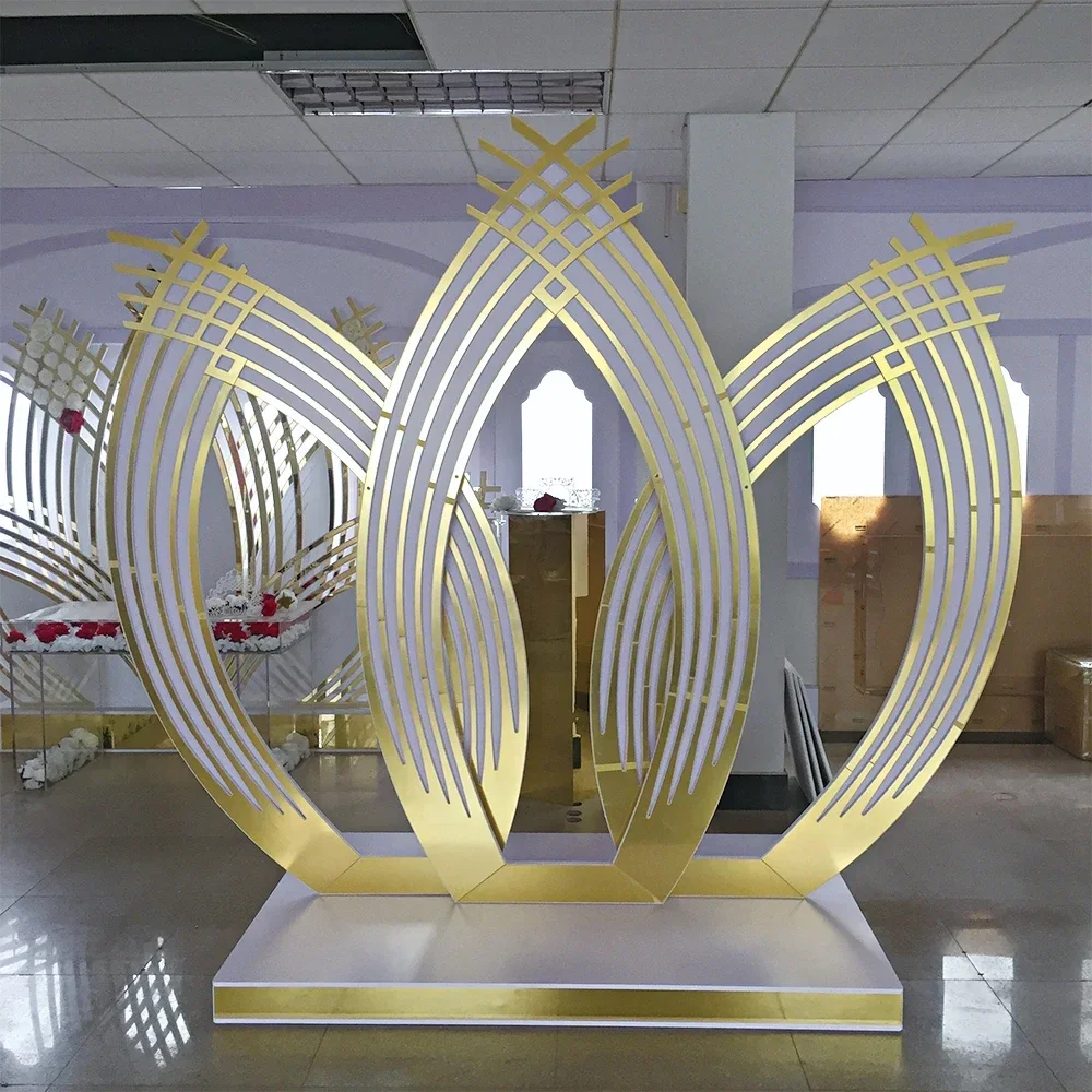 

L285xH245cm New Acrylic Decoration Wedding Stage Decoration Background Wall