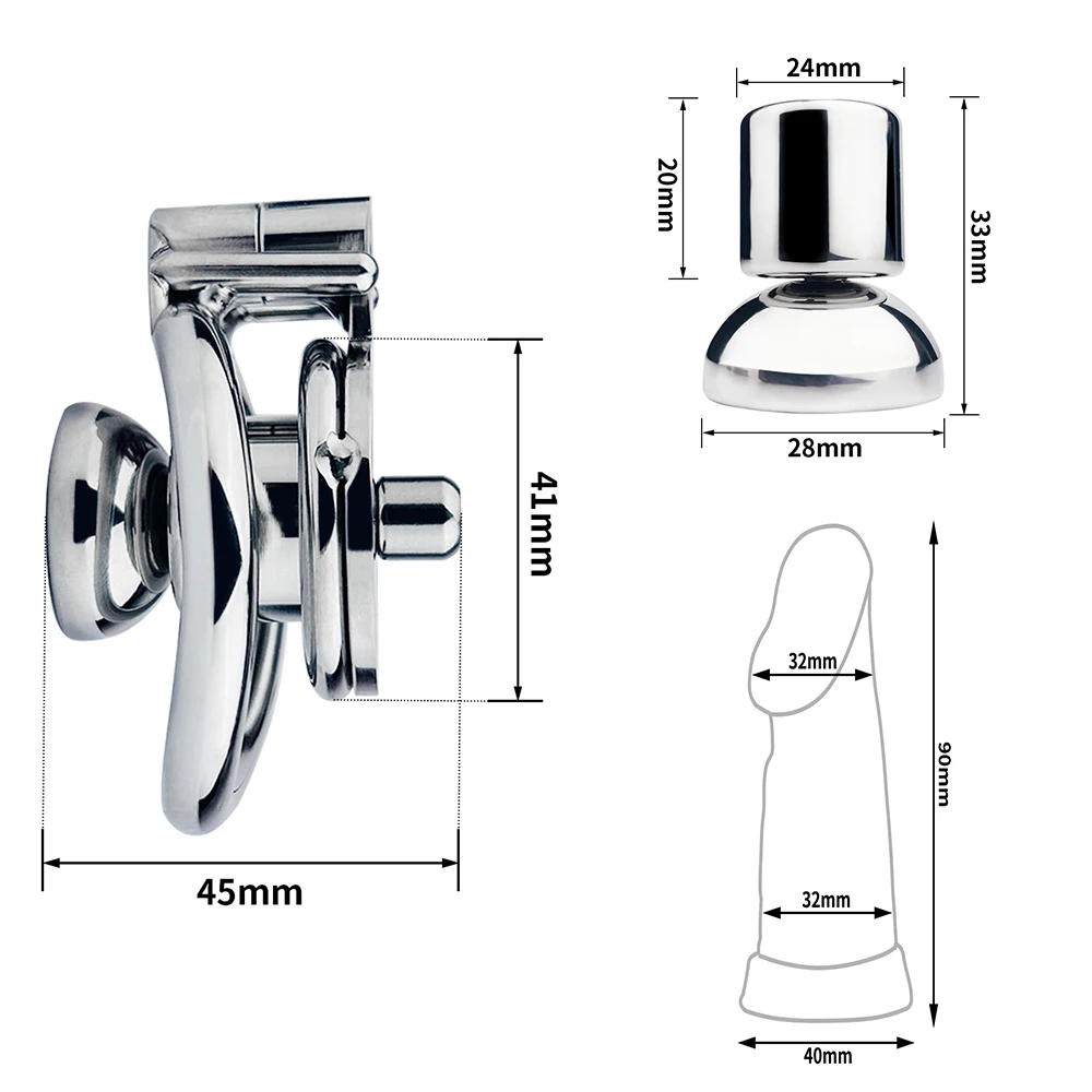 FRKO قفص العفة مقلوب سلبي مع أجوف طويل حقيقي سيليكون دسار CB الديك قفص الكبار ألعاب الجنس BDSM الرجال مثلي الجنس #2