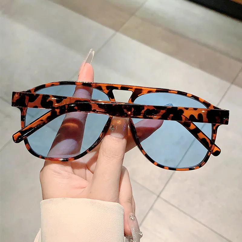 Luxury Brand Designer Big Frame Pilot Sunglasses Women For Men Trend Sun Glasses Vintage Punk Shades Popular Eyeglasses UV400