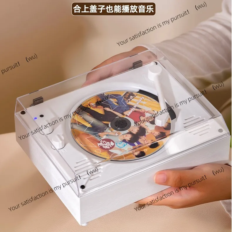 CD Player Bluetooth Audio Retro CD Player Multifunctional Album Disc Player Birthday Gift