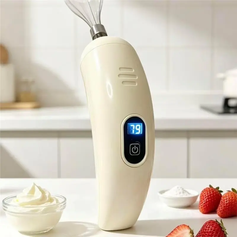 ABUN Cordless Hand Mixer 5 Speed Modes Electric Whisk Handheld Egg Beater with 2 Detachable Stir Attachments