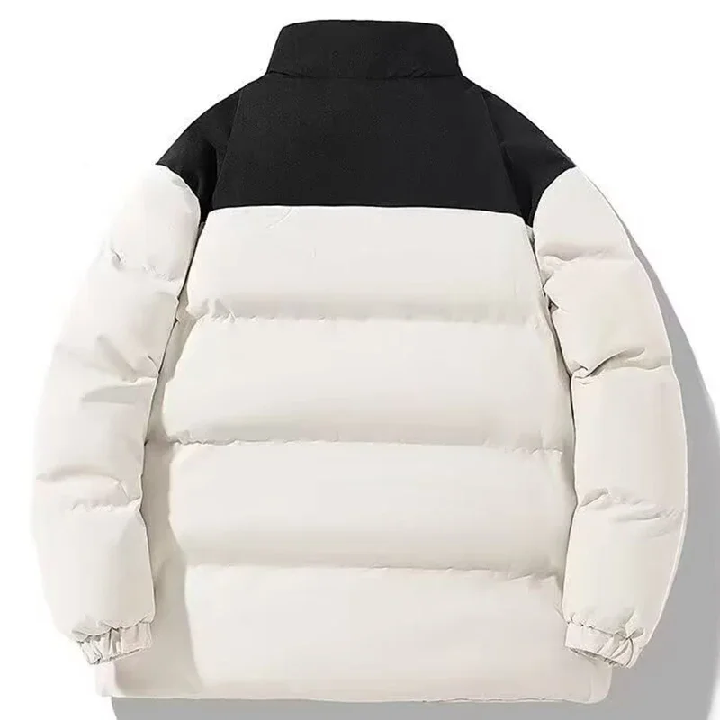 6 ألوان الشتاء كتلة اللون الرجال أسفل سترة الجرافين ذاتية التدفئة يندبروف الدافئة السترات الكلاسيكية الوقوف طوق معاطف ملابس خارجية #2