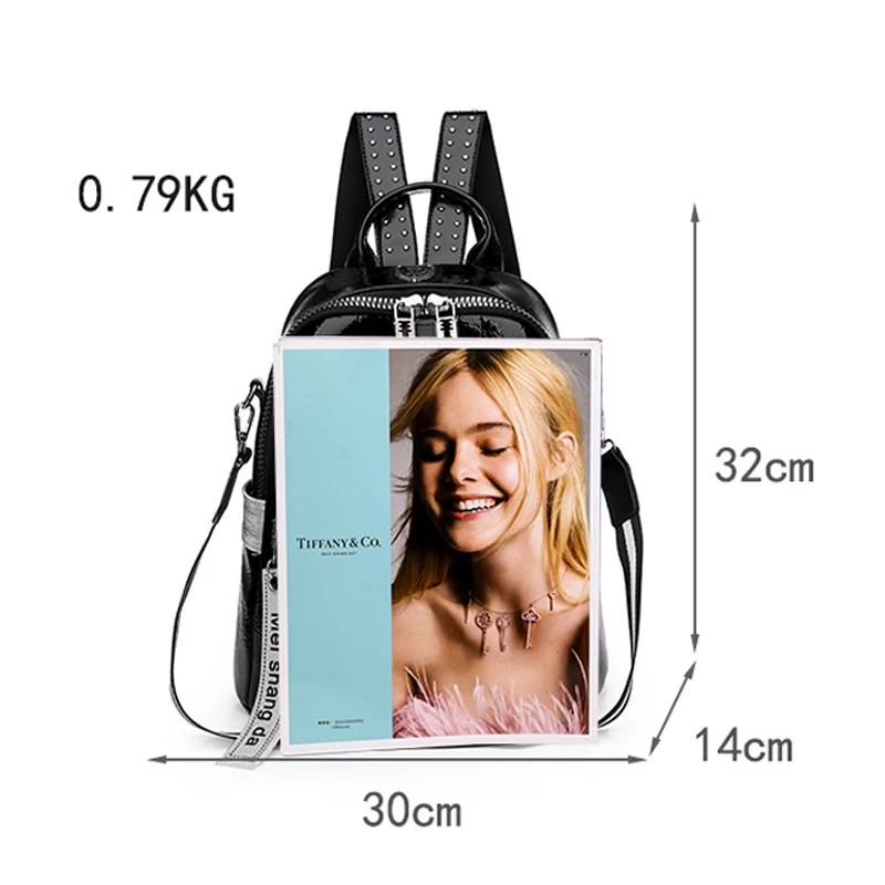 Travel Bagpack Shopper Shoulder Bag Large Capacity Rucksack Fashion Women Sequins Backpack 3 In 1 Lady Bookbag for Girls Female