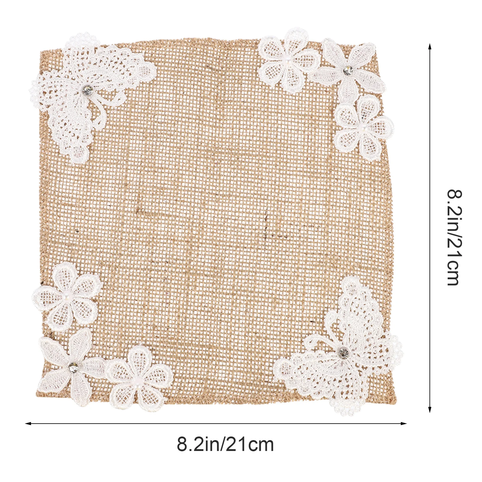 2 قطعة مفرش طاولة طعام من الكتان مفرش طاولة ممتاز مقاوم للحرارة ديكور قابل لإعادة الاستخدام لولائم الزفاف وعطلة المنزل #6