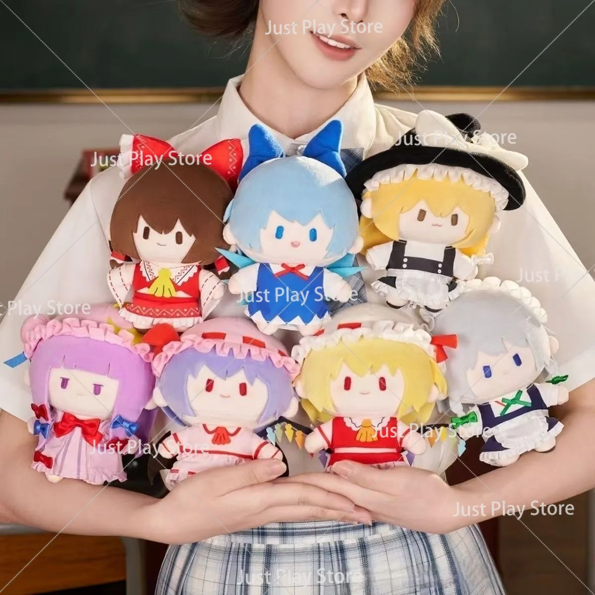 15cm Anime TouHou Project Plush Toy Patchouli Knowledge Flandre Scarlet Hakurei Reimu Stuffed Dolls Cosplay Plushie Figure Gifts