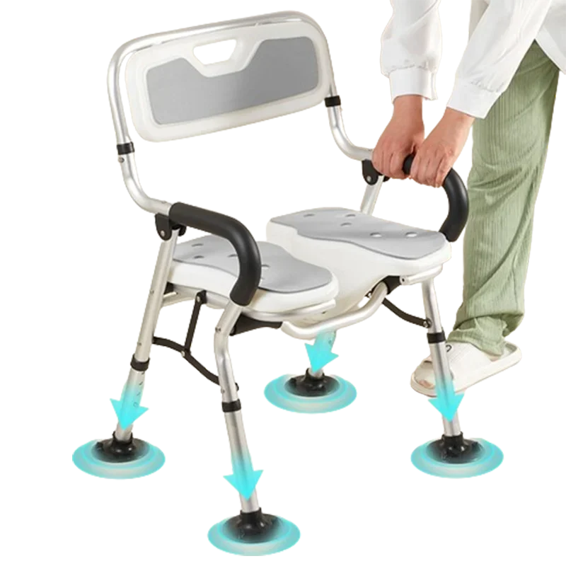 Sedie da bagno per doccia da donna Poggiapiedi ergonomico Grigio Sedie da bagno per anziani Disabili Designer Muebles Para El Hogar Mobili