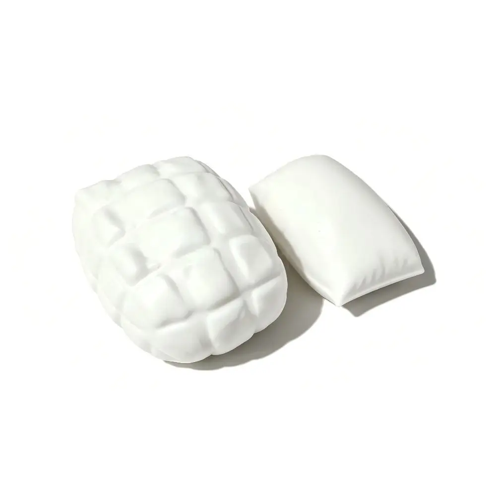 Creative Milk White Crunchy Pillow Squishy Hand Relax Handmade Crispy Sensory Pinch Shapable Blocks Filled Squishy Adults