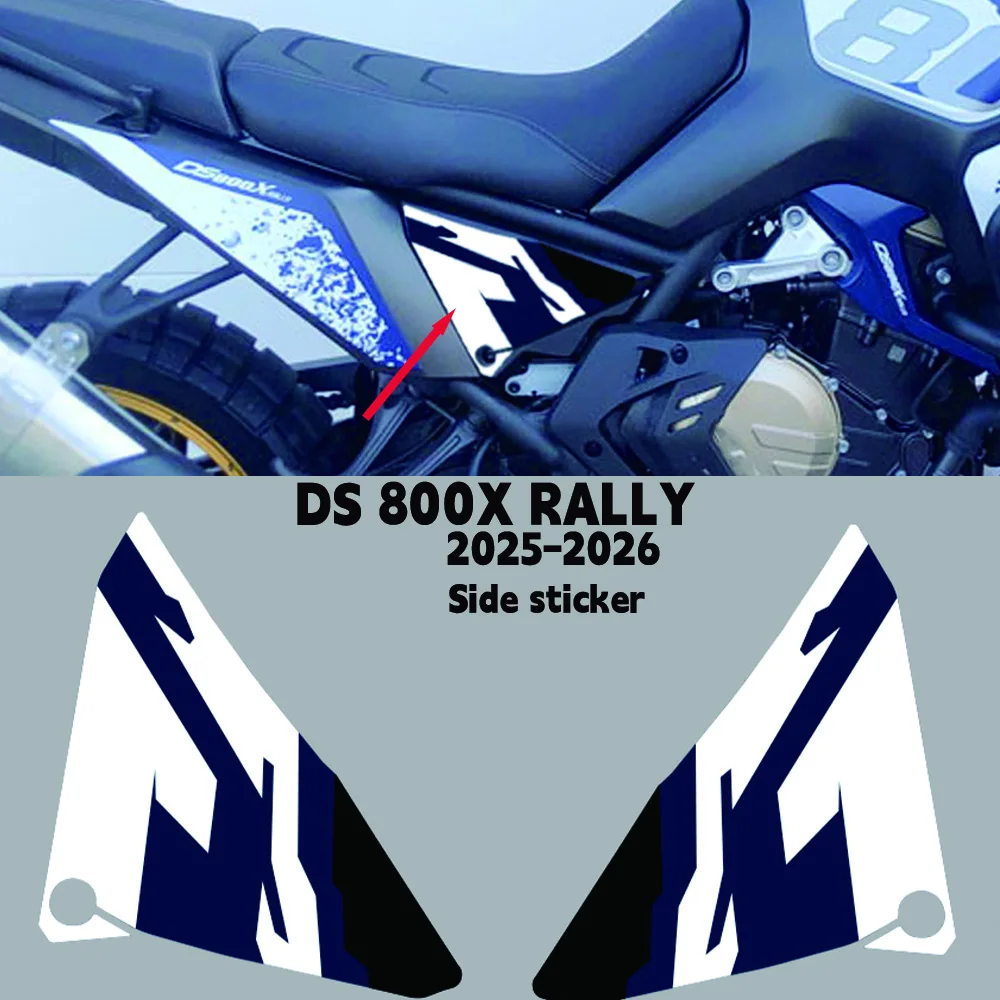 

For Voge DS 800X Rally 2025-2026 Motorcycle side decorative decal sticker Scratch-resistant waterproof decal