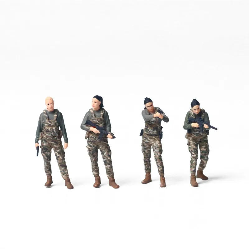 

Special Forces female doll set simulation resin model