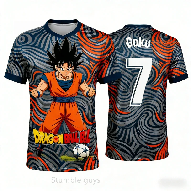 Men Dragon Ball T-shirt Boys Clothes Girls Baseball Jersey Goku Women Super Saiyan Rose Kids Sportswear