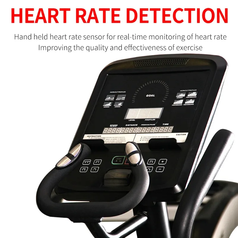 معدات اللياقة البدنية التجارية في صالة الألعاب الرياضية المنزلية، جهاز تدريب متقاطع رياضي بيضاوي الشكل لسلسلة قلب بناء الجسم