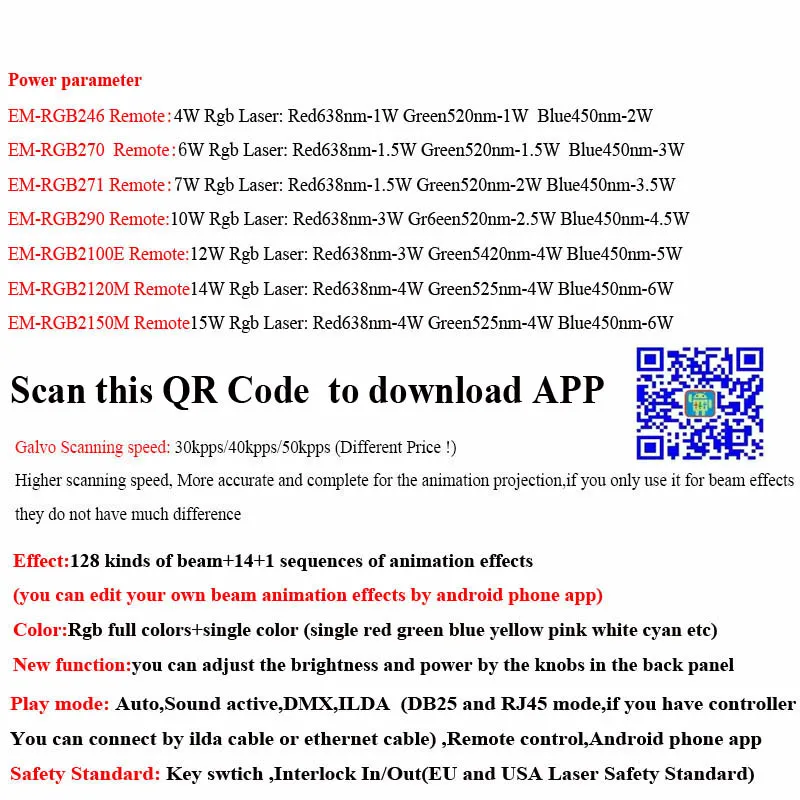 Android-telefoon op afstand App Full Color DMX DJ Disco RGB Laser Show Scanner Laserprojector Podiumlasereffect voor feestbruiloft